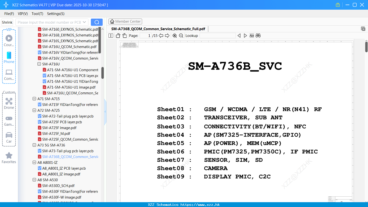 Samsung SM-A736B_QCOM_Common_Service_Schematic_Full